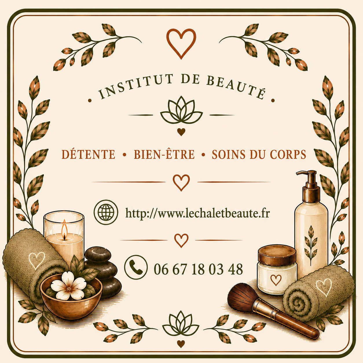 Informations de contact du Chalet Beauté
